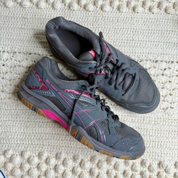ASICS Women's SIZE 11 Gel 1150V B457Y Gray Pink Athletic Volleyball Shoe Sneaker - Picture 16 of 16